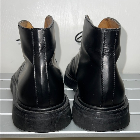 DOLCE & GABBANA Black Leather Chukka Boots for Men main image 14